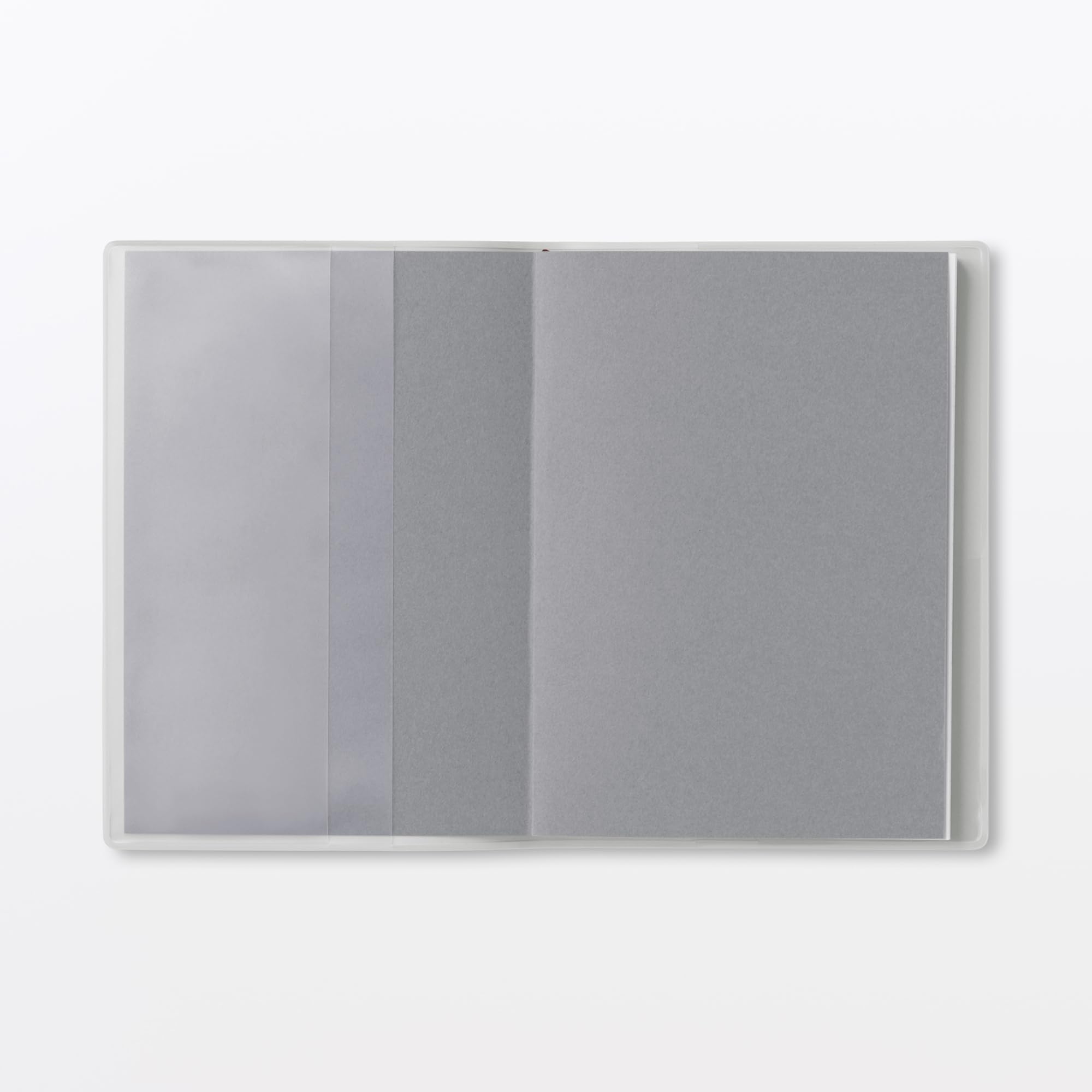 MUJI 76418818 Agenda mensual/semanal, comienza en marzo de 2026, A6, color blanco y gris