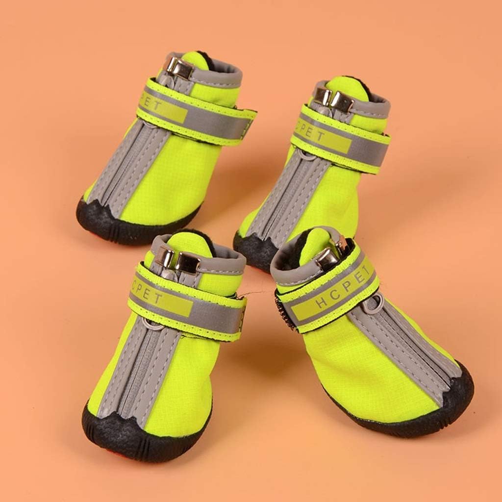 Winter Dog Shoes Warm Small Big Dogs Shoes Socks Waterproof Reflective Dog Boots Paw Protector Non Slip Rain Snow Pet Booties (1)