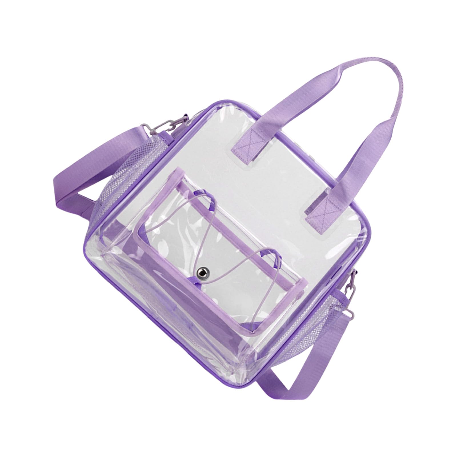 Elnwnnkc Clear Waterproof Carryall Bag Multipurpose Travel Organizers for Swimming Gear Beach Essential and Daily Use Ransparent Shoulder Bag