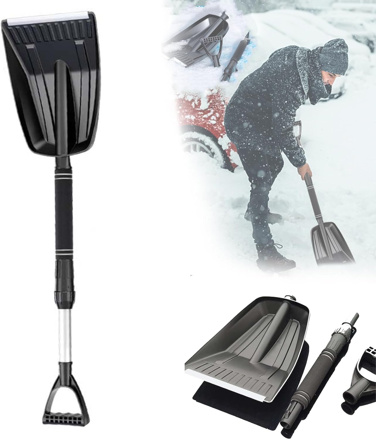 Snow Shovel for Driveway Portable Snow Shovel for Snow