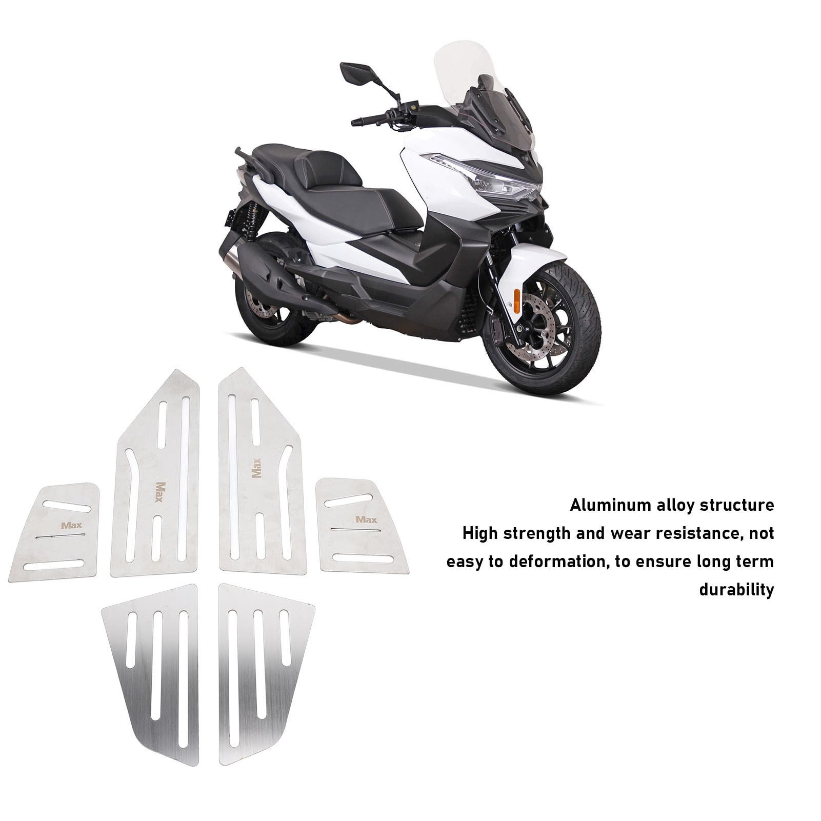 Pedali per Moto Set Poggiapiedi in Lega di Alluminio a stabilità Migliorata per VOGE SR4Max 6 Pezzi