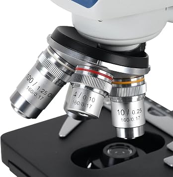 Microscope Observation 40X-2500X Biological Compound Microscope Adjutable Light Mechanical XY 3D Stage for Educational Science Lab(USB3.0 Full Kit)