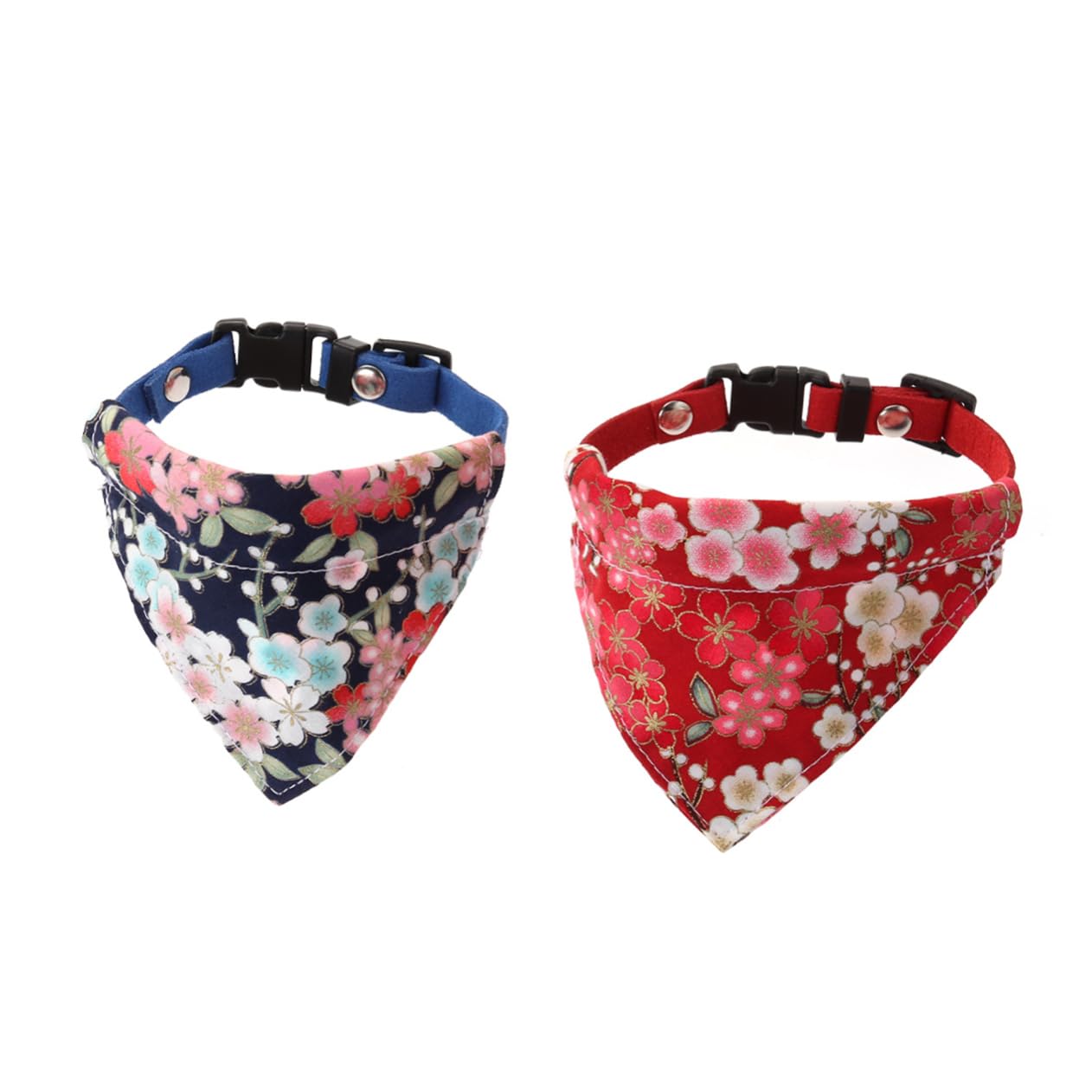 FOMIYES Lot De 3 Foulards Bandanas Réglables pour Chiens Accessoire Élégant pour Animaux De Compagnie 2 Pièces X 3