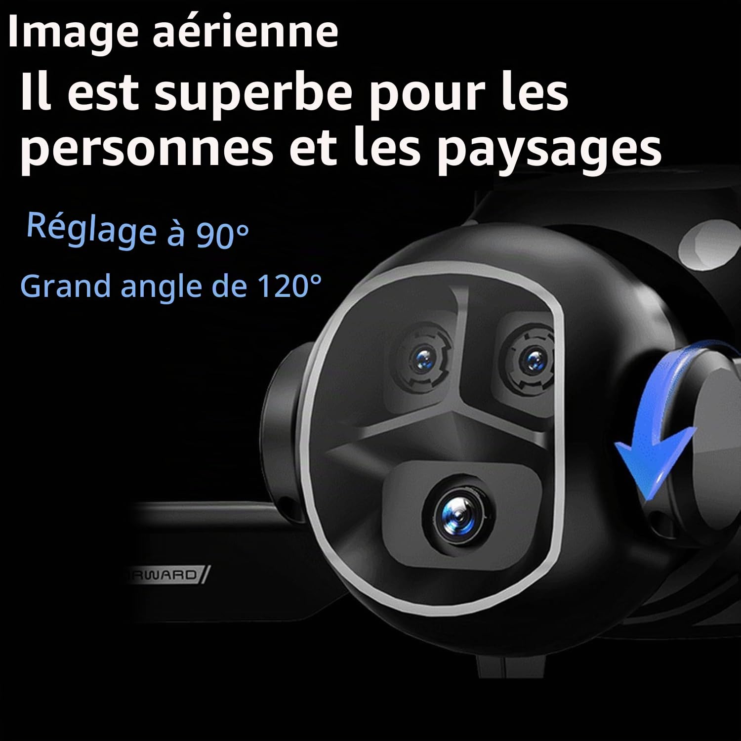OBEST Drone FPV Avec Caméra HD,Lunettes FPV pour Débutant et Adulte