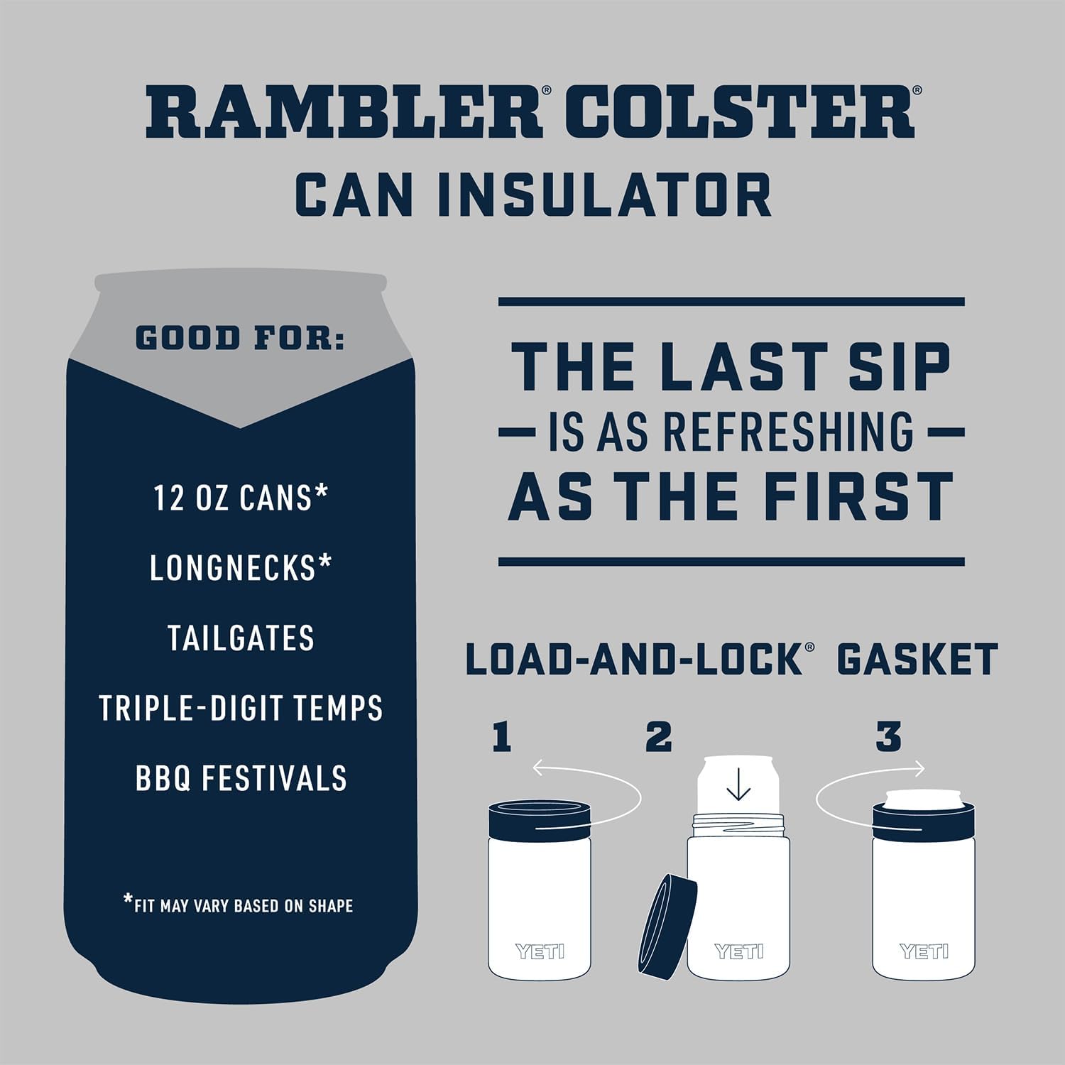 YETI Rambler 12 oz. Colster Can Insulator for Standard Size Cans, Cape Taupe (NO CAN INSERT) - Image 2