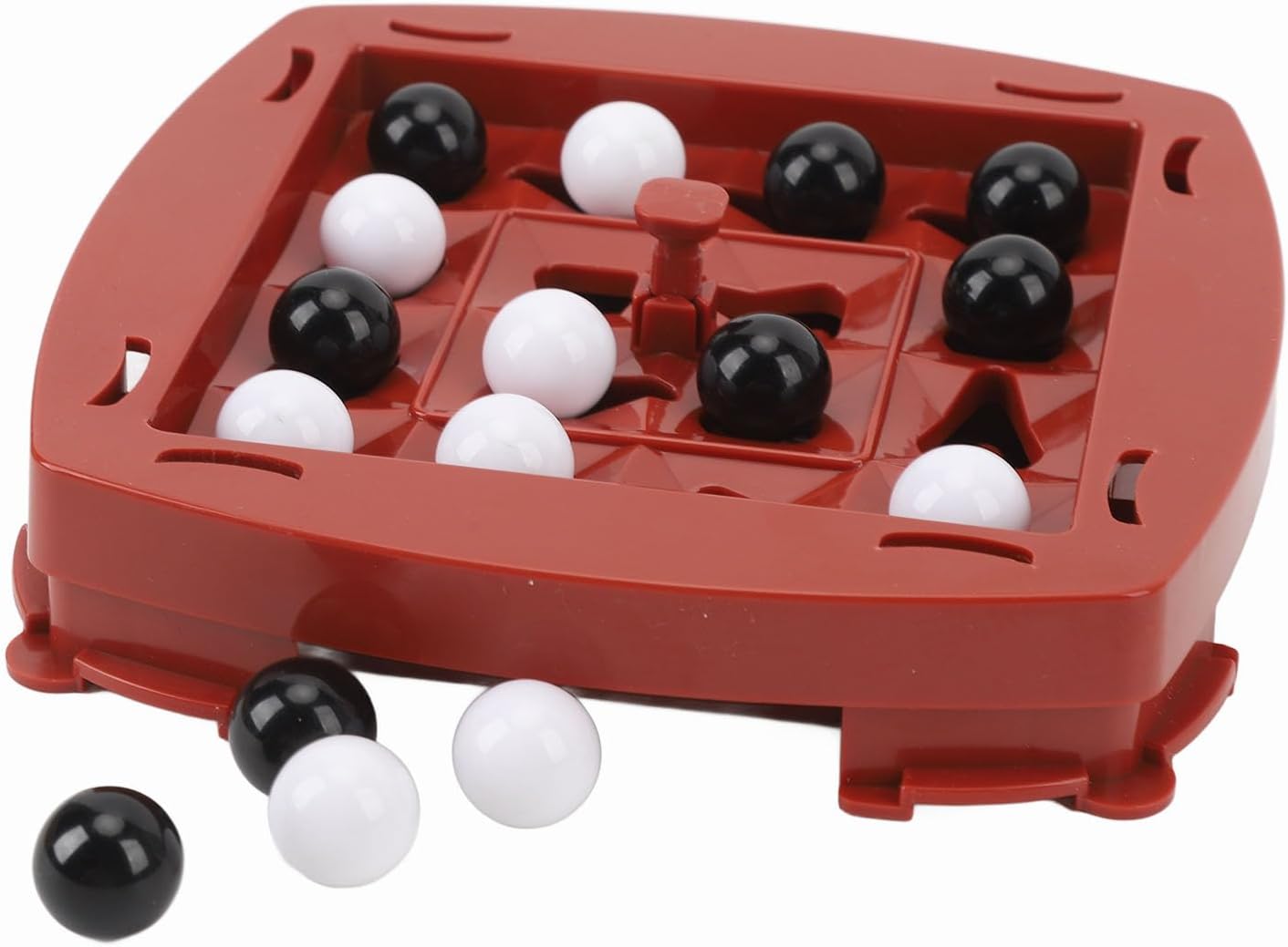 FILFEEL Strategy Board Game Brain Teaser Puzzle 4 in a Row Shifting Game Board with Button Push for Spatial Thinking Memory Skill Kids Adults Family Night