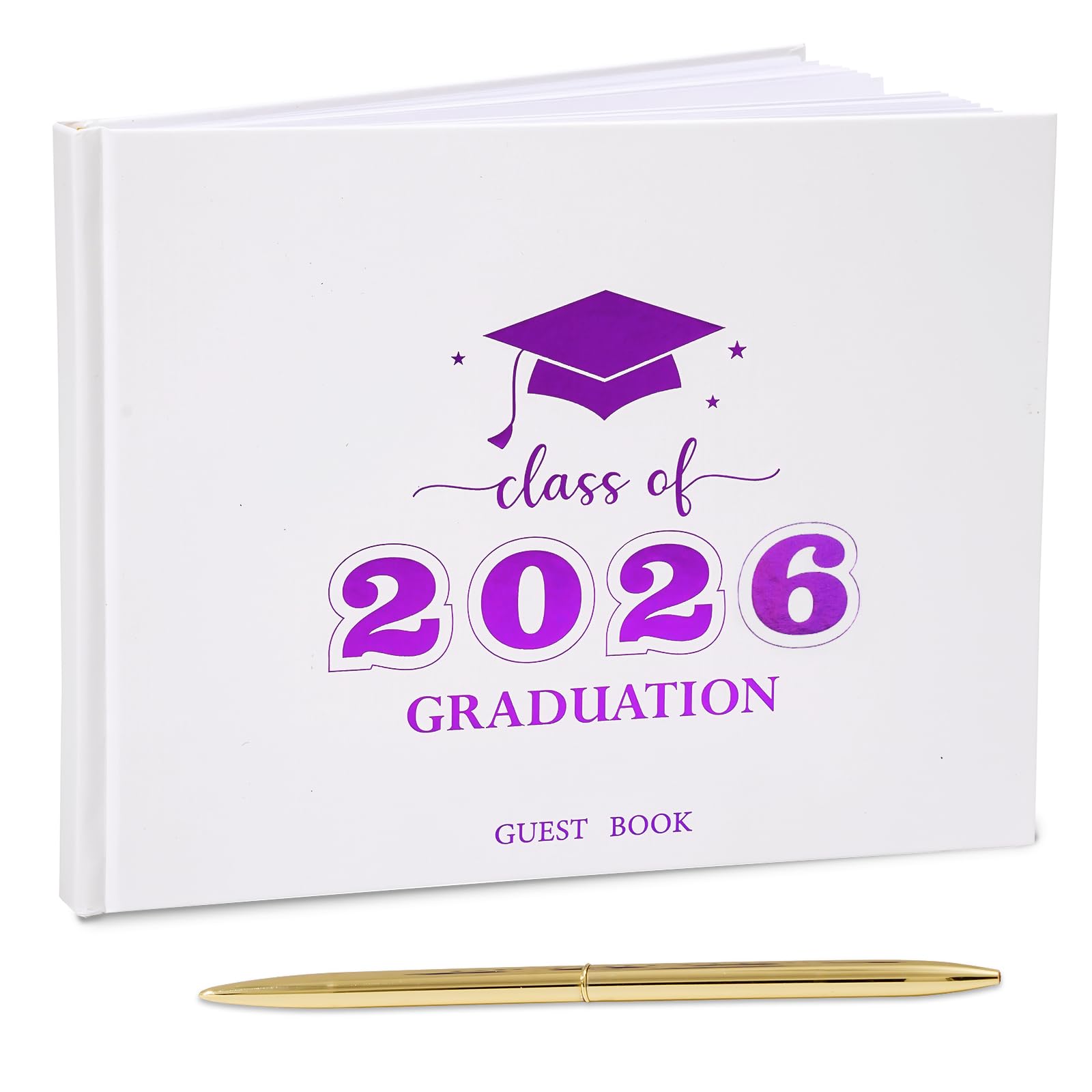 Livre d'or diplôme couverture rigide reliure durable album de scrapbooking