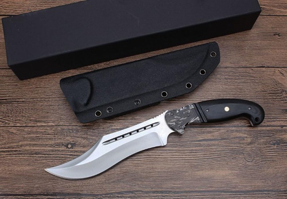 Generico TEERMA OJ5 Forgiatura integrata fixed blade Coltello multiuso, Utilizzato principalmente per campeggio, caccia, pesca, esplorazione della giungla, escursionismo
