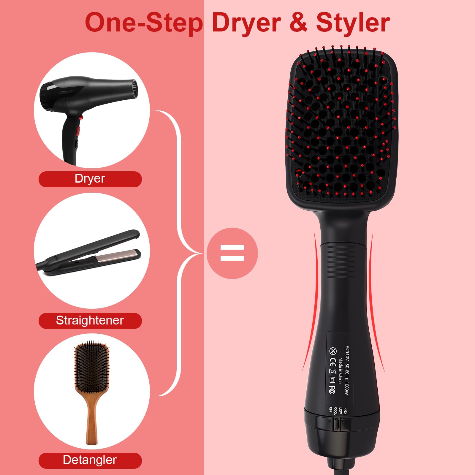 One-Step Hair Dryer Brush - Straighten & Dry! -2