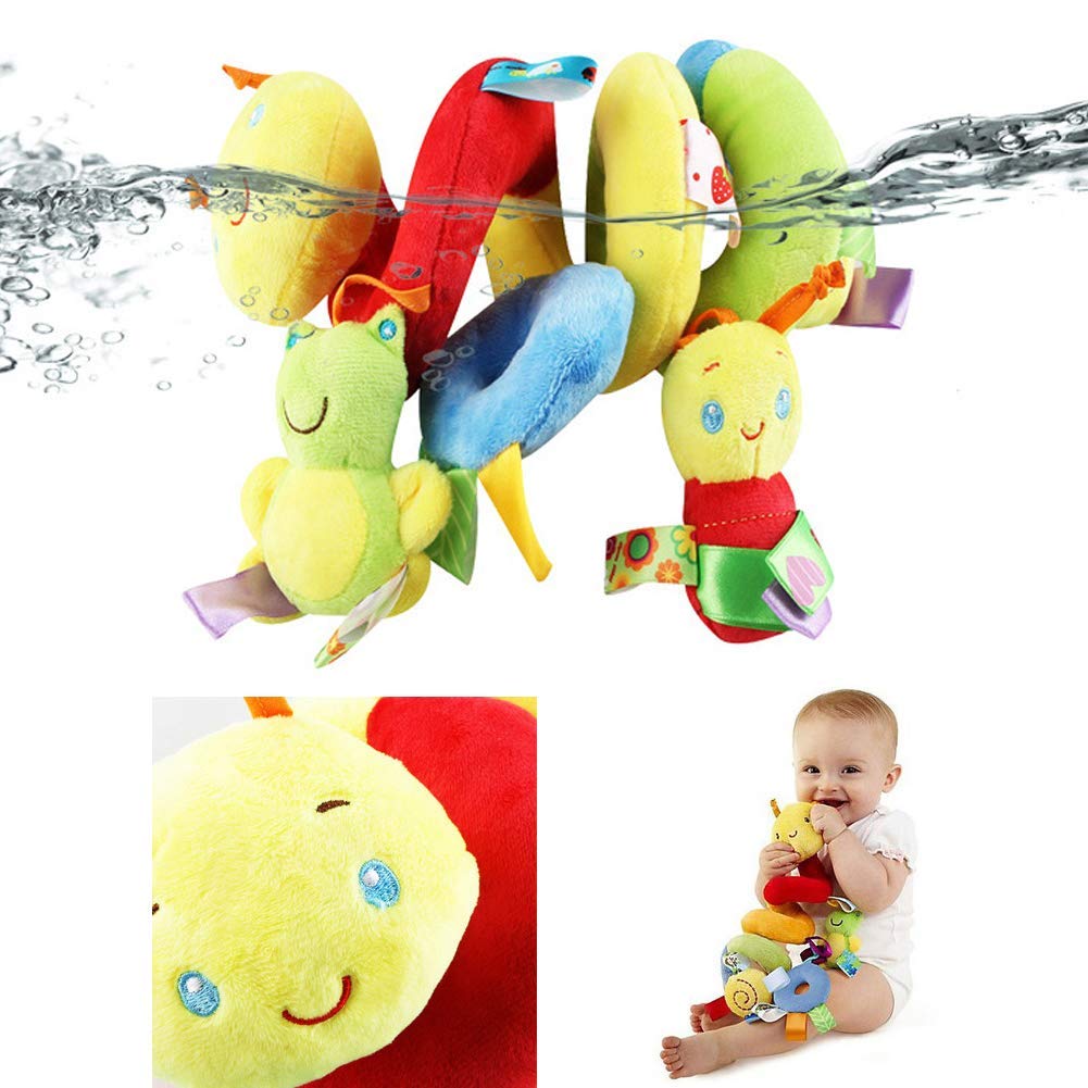 Espiral de Actividad para Juguetes para bebés Multicolor, el Juguete para niños pequeños es el Cochecito bebés Juguete Juguetes educativos Peluches Juguete de Cuna Seguro y no tóxico