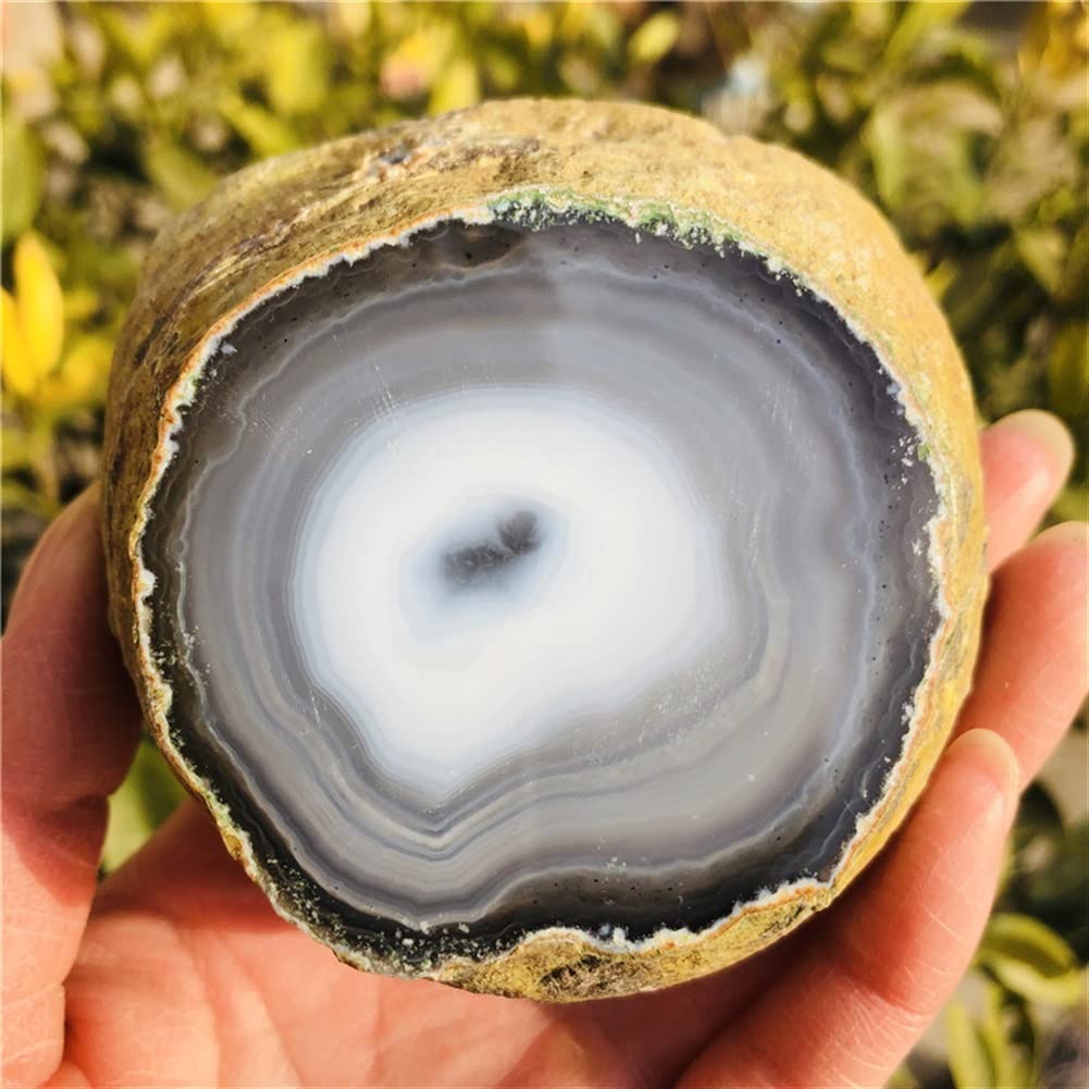 Cristallo Naturale del 270-350 g Pietra di Agata Grezza Naturale Cristallo di guarigione Grezza Cristallo di Pietra di Potere dell'agata Collezioni di casa