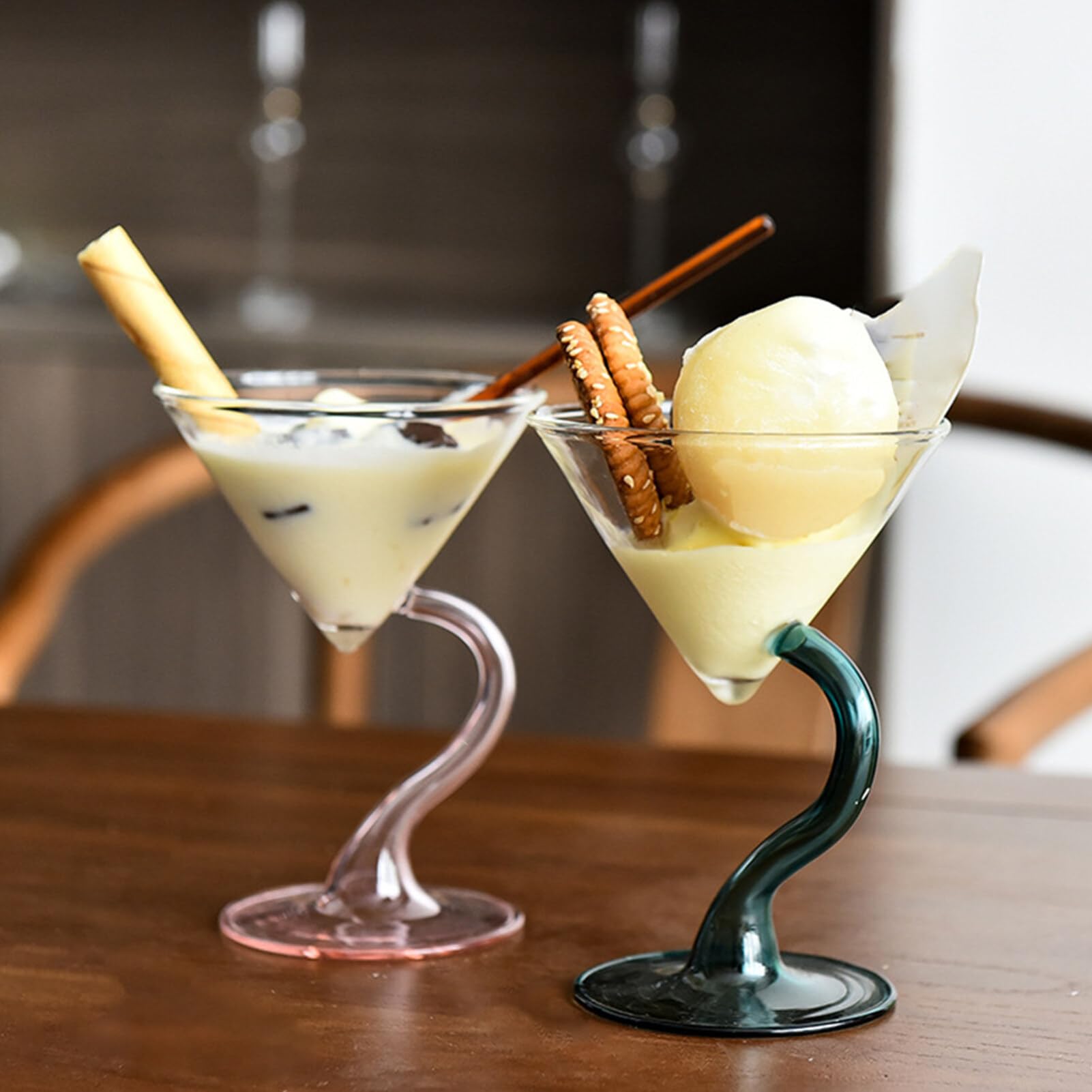 Cabilock Ice Cream Cups Ice Cream Glasses for Desserts Hotel Dessert Party Supplies