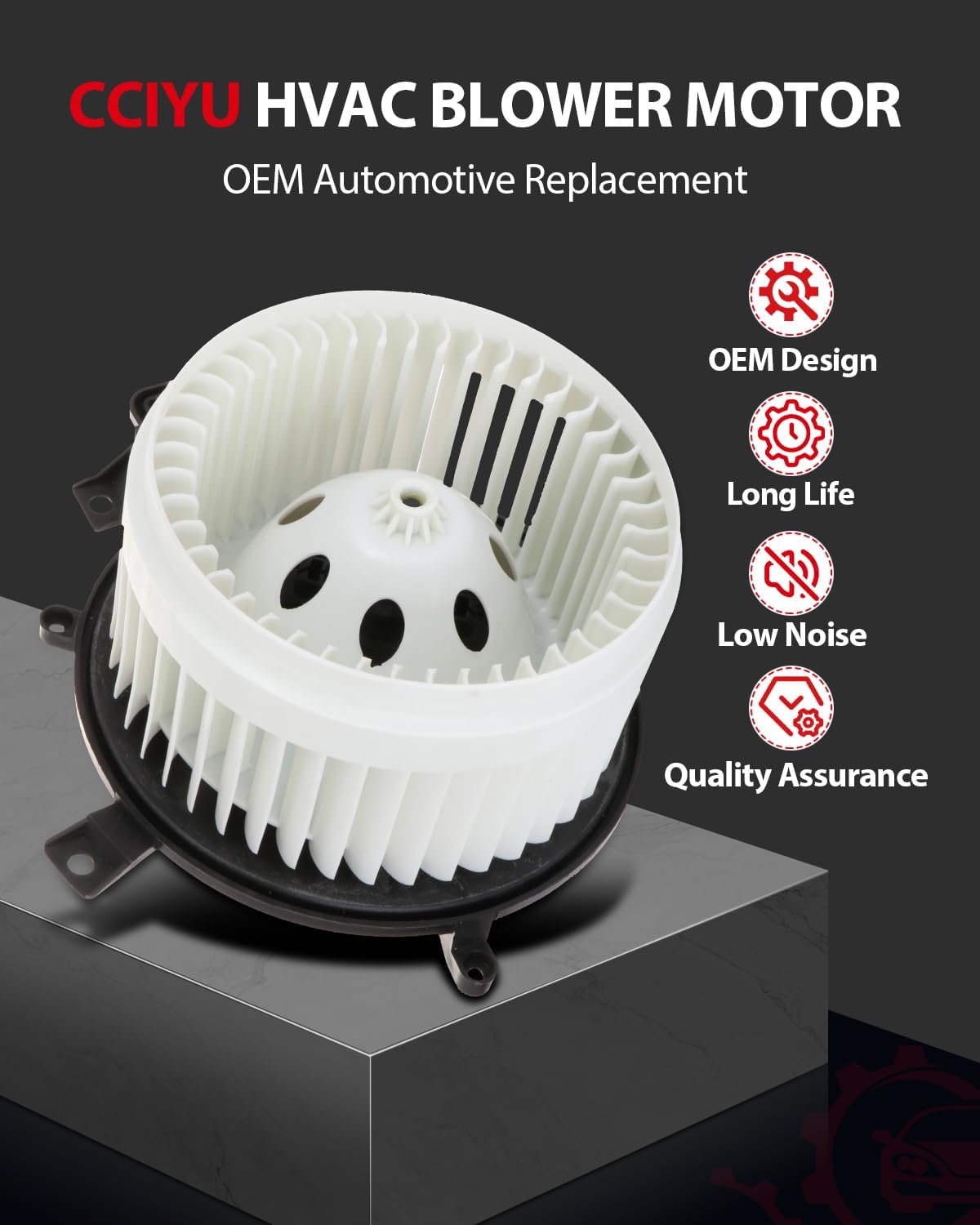 cciyu HVAC Heater Blower Motor with Wheel Fan Cage 68037308AA Air Conditioning AC Blower Motor fit for 2008-2018 Dodge Challenger /2008-2018 Dodge Charger /2008 Dodge Magnum