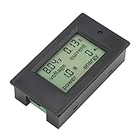 Vista 7 de Polímetro digital de DROK, DC 6.5-100 V, 100 A, medidor de voltaje, amperaje, potencia, pantalla digital LCD para medir la corriente, 1