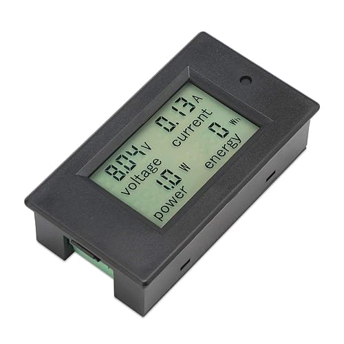 Miniatura 5 de Polímetro digital de DROK DC 65-100V 100A medidor de voltaje amperaje potencia pantalla digital LCD para medir la corriente 1