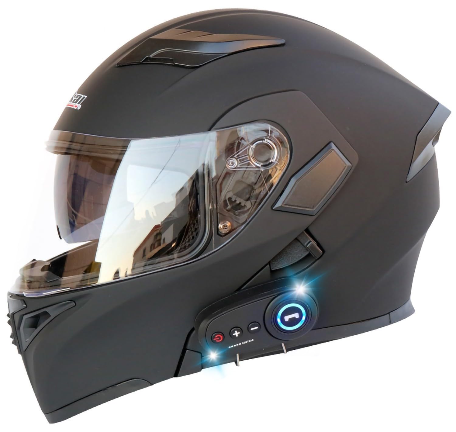 Casque de moto avec Bluetooth modulable pour homme et femme taille 57-58cm