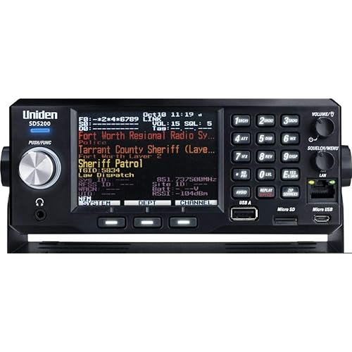 Uniden SDS200 True I/Q™ TrunkTracker X Base/Mobile Digital Scanner. Incredible Digital Performance. TrunkTracker X Technology Provides The Best Digital Decode Performance in The Scanner Industry.