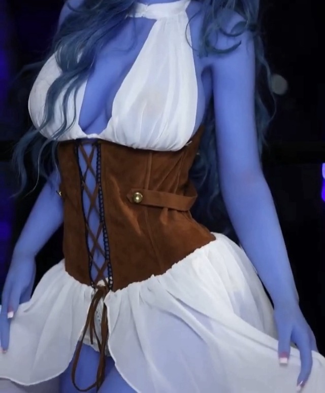 blue skin sex doll Abunda : EX main image 0