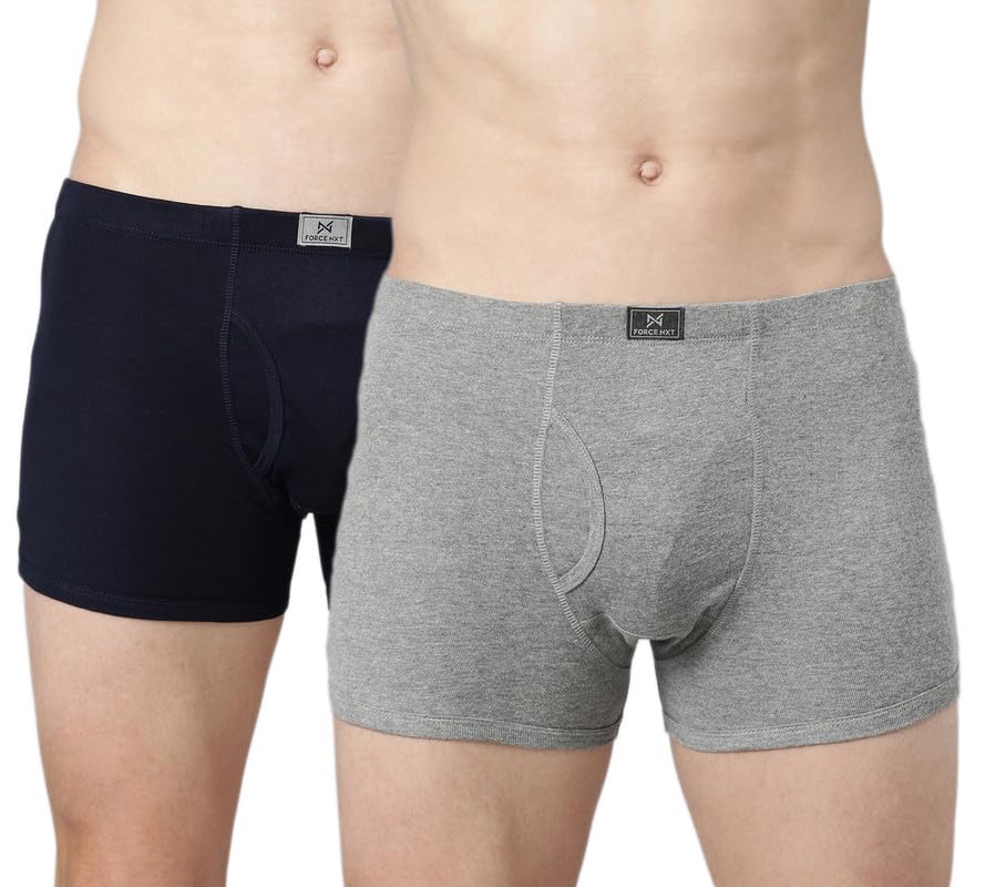 Force NXTMen's Super Combed Cotton Regular Solid Trunk | Soft Men Trunk Innerwear | Best underwear for Men |Actual Color May Vary