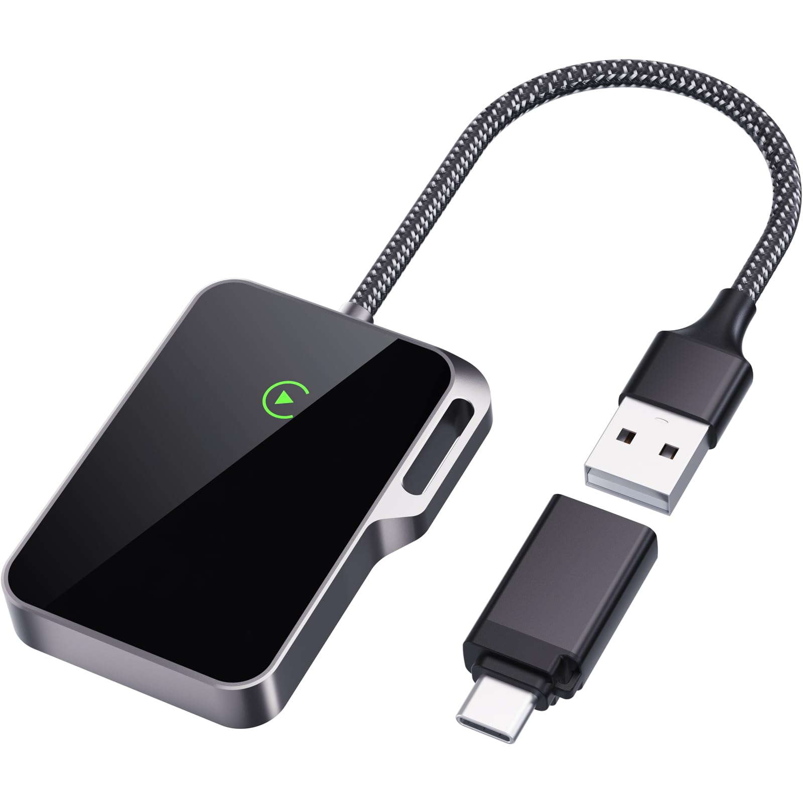 Adaptateur Sans Fil CarPlay Pour IPhone,2024 Mise à Niveau Convertit L'usine Câblée En Dongle Carplay Sans Fil Pour Un Contrôle Sans Fil Plug&Play, Carplay Adapté Aux Voitures 2017+et Aux IPhone IOS10