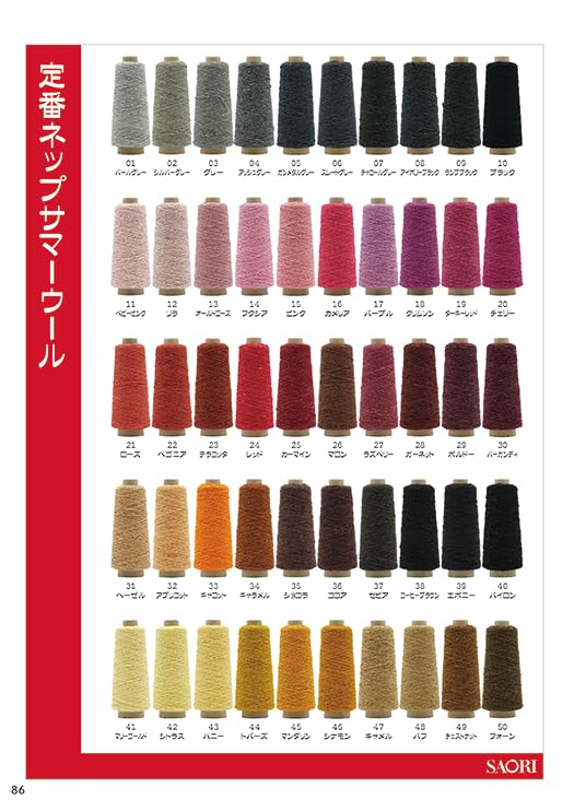 Amazon.co.jp: SAORI さをり 糸 手織 ネップサマーウール ウール