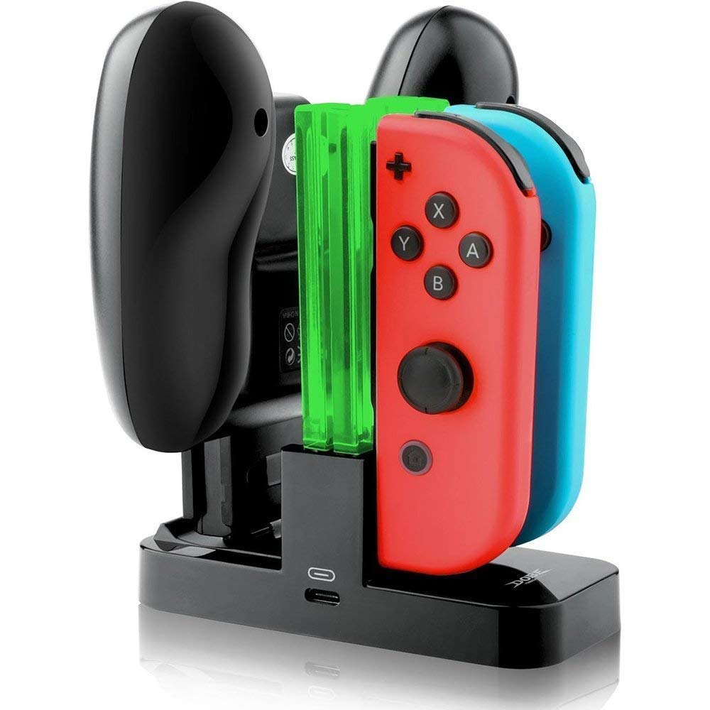 Tobo - Charging Dock for Nintendo Switch Joy-Con,Charging Station for Nintendo Switch with a USB Type-C Charging Cord.(Black) - TD-363GA (B07N3VGM7T) Amazon Price History, Amazon Price Tracker