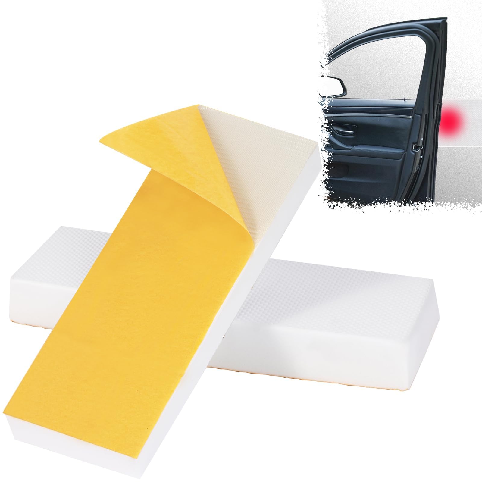 TXXATX 2 Stück Garagen Wandschutz Selbstklebend 30x10x3cm Wandschutz Garage Weiß Türschutz Garage Garagenwand Schutz für Autotüren für Autotüren Garagen Carport Parkplatz