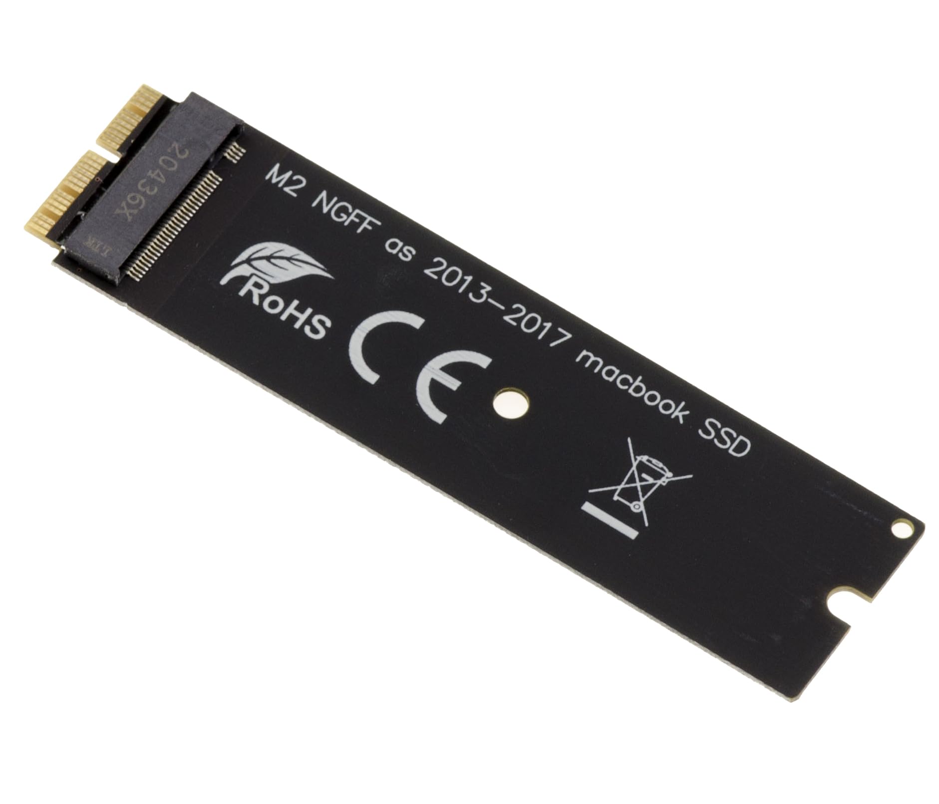 KALEA-INFORMATIQUE Adapter M2 do Mac 2013 2014 2015 2016 2017 2018 2019 2020 z 12+16-punktowym dyskiem SSD. Obsługa M.2 NVMe dla komputerów Mac wyprodukowanych po 2015 r.