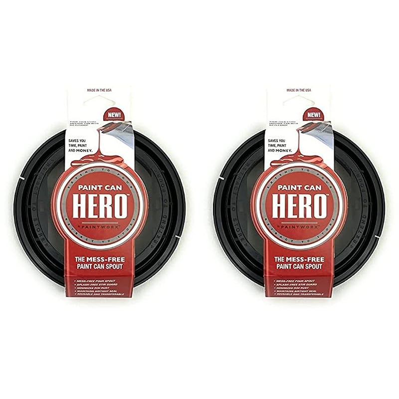 Bico dosador retrátil para lata de tinta Paint Can HERO PAINTWORX, para latas de 3,785 L com aro metálico, kit com 2 peças
