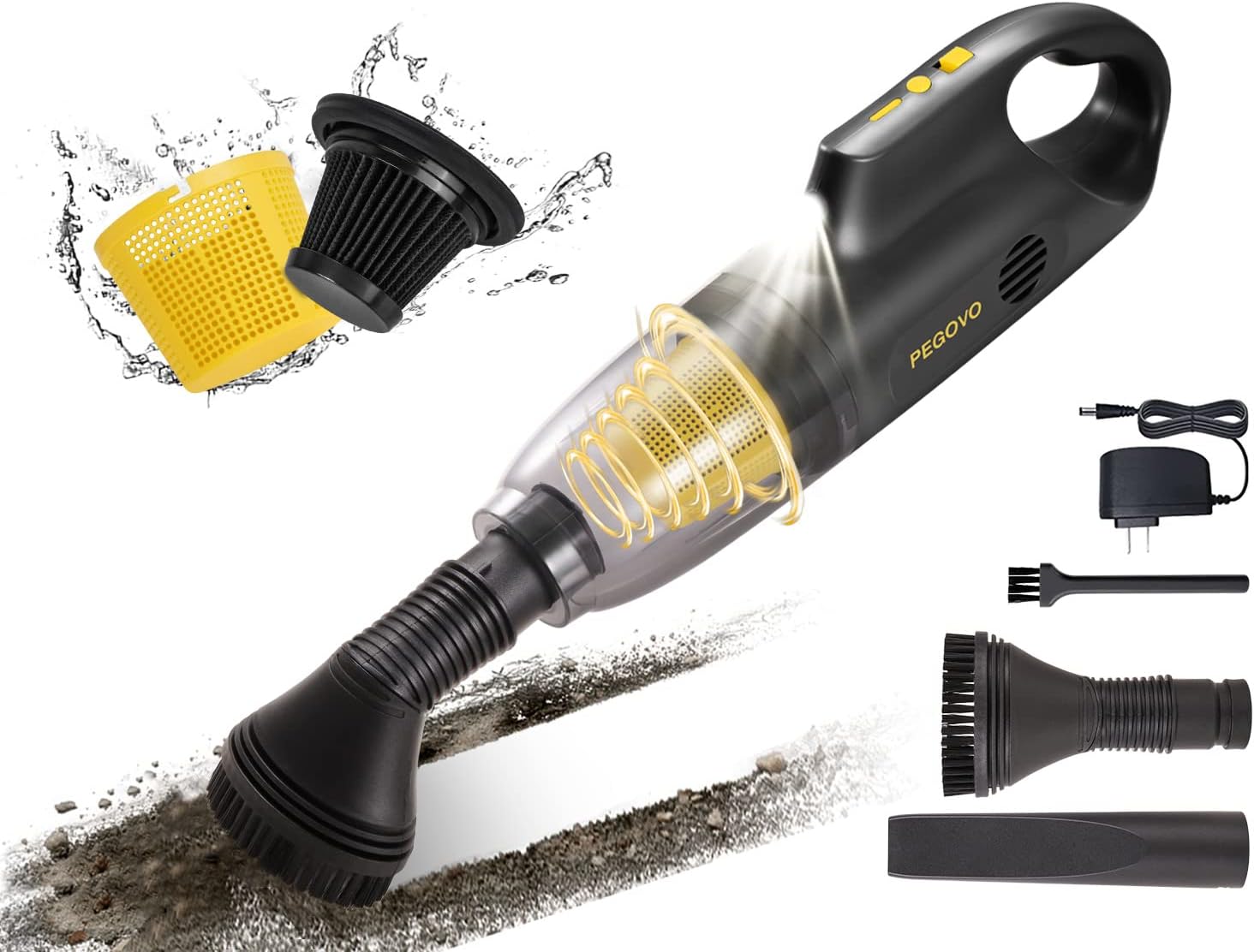 Hand Held Vacuuming Cordless Rechargeable10K PA Strong Suction Car