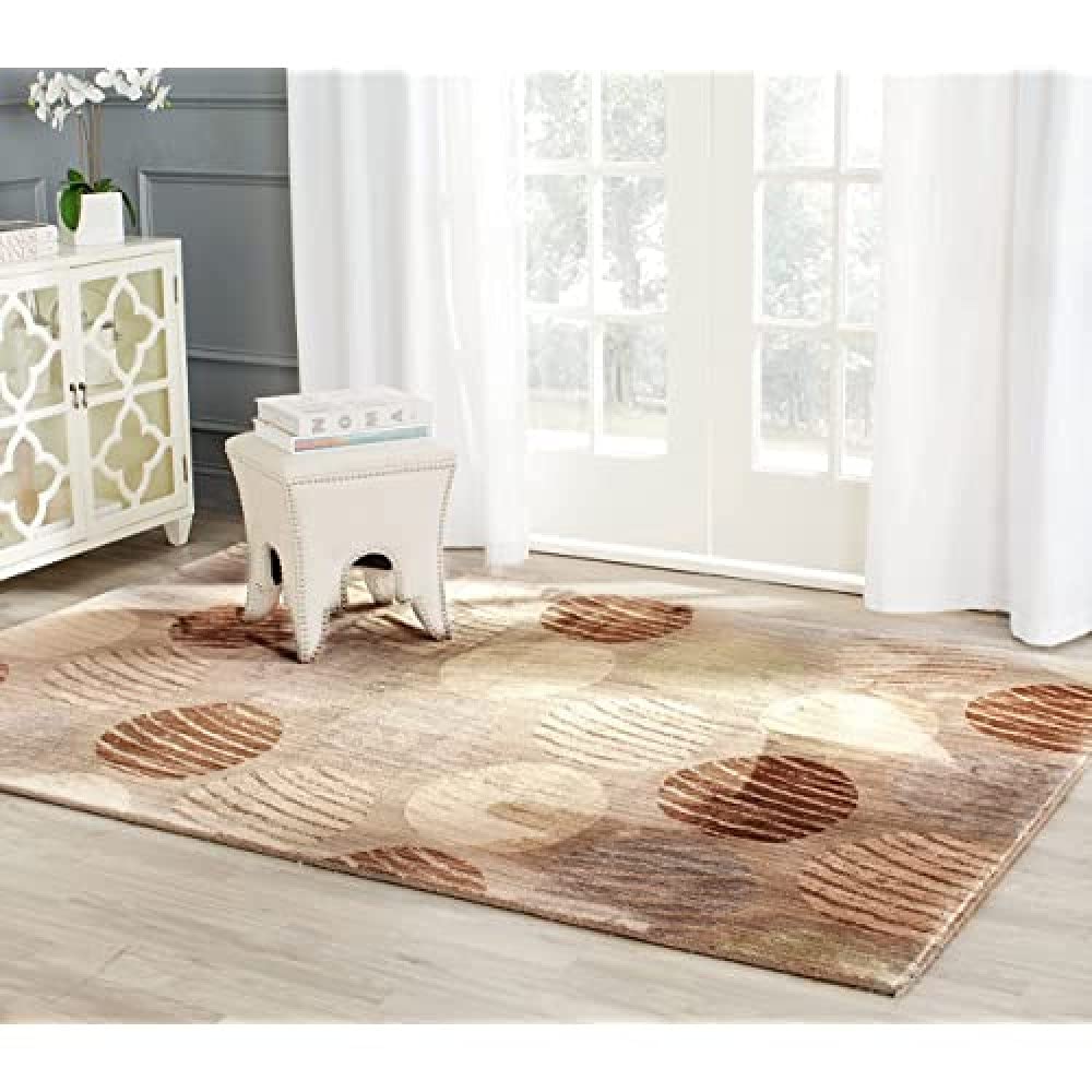 Tapis de salon Infinity beige pour créer un coin repas chaleureux