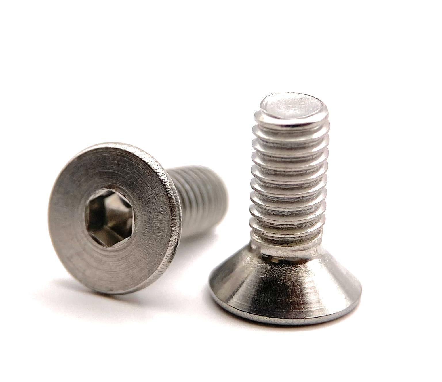 Screws M4 x 10 mm, countersunk head BTR made of A2 stainless steel, diameter 4 x 10 mm, M4 x 10 mm, FHC hexagon socket screws (Allen key) ISO 10642/DIN 7991, screws stainless steel A2 (V2A/304): pack