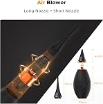 K&F CONCEPT 2 in 1 Powerful Rocket Air Blower, Dust Cleaner, Lens Blower, Air Blaster for Digital, DSLR, SLR, Camera Lenses and Electronics, Clean Duster, Lens Cleaner - Extension & Short Nozzle