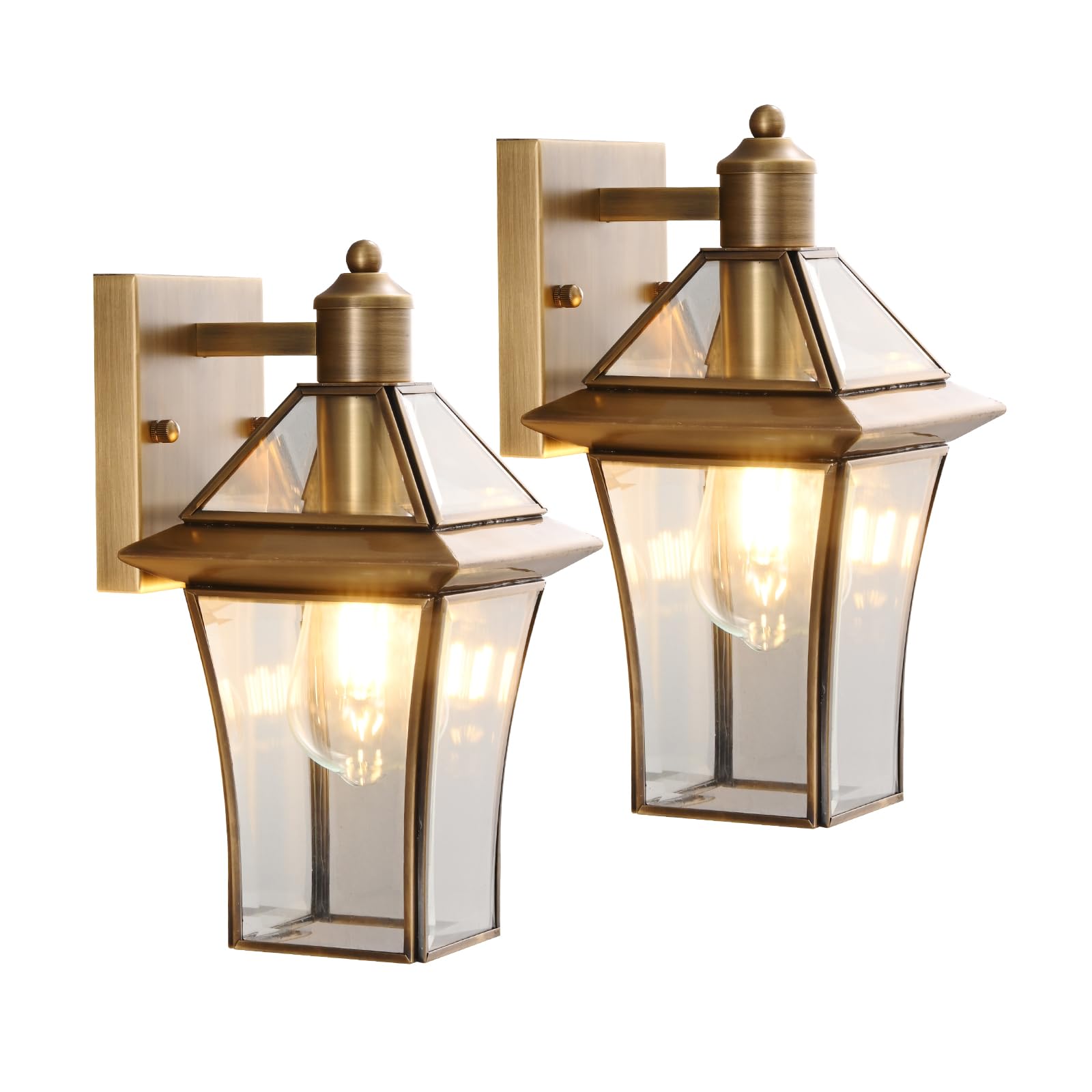 Photo 1 of Hemali Brass Exterior Sconce Wall Light