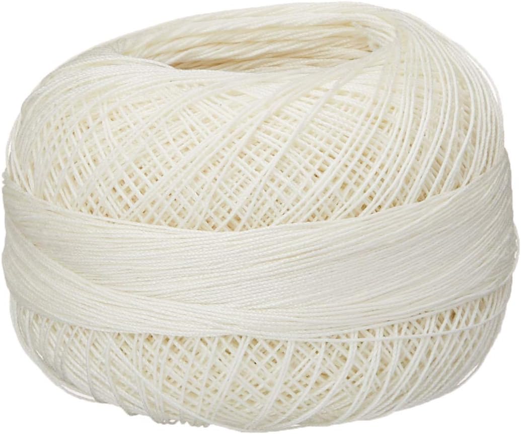 Lizbeth Size 80 HH80610 HH80 Cotton Thread 184 Yds 10G, Cream