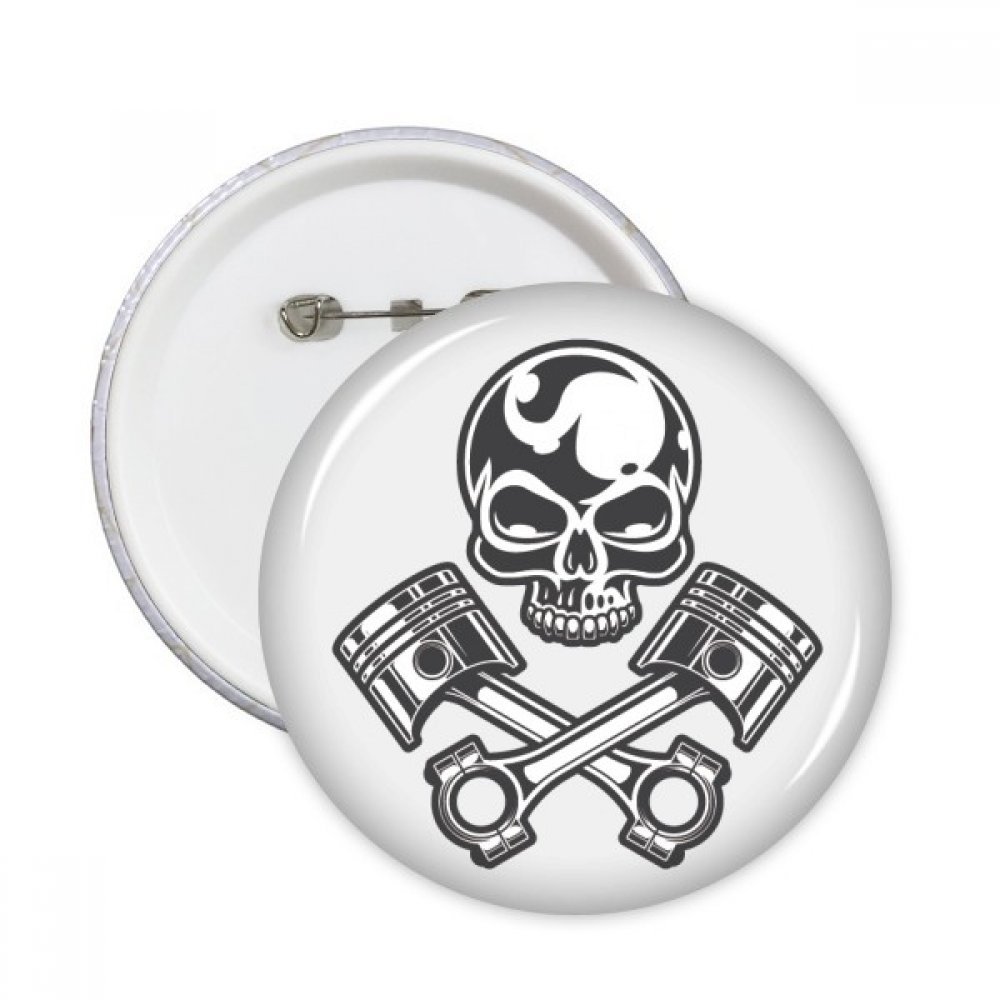 Badge squelette motard pour look rock et customisation veste
