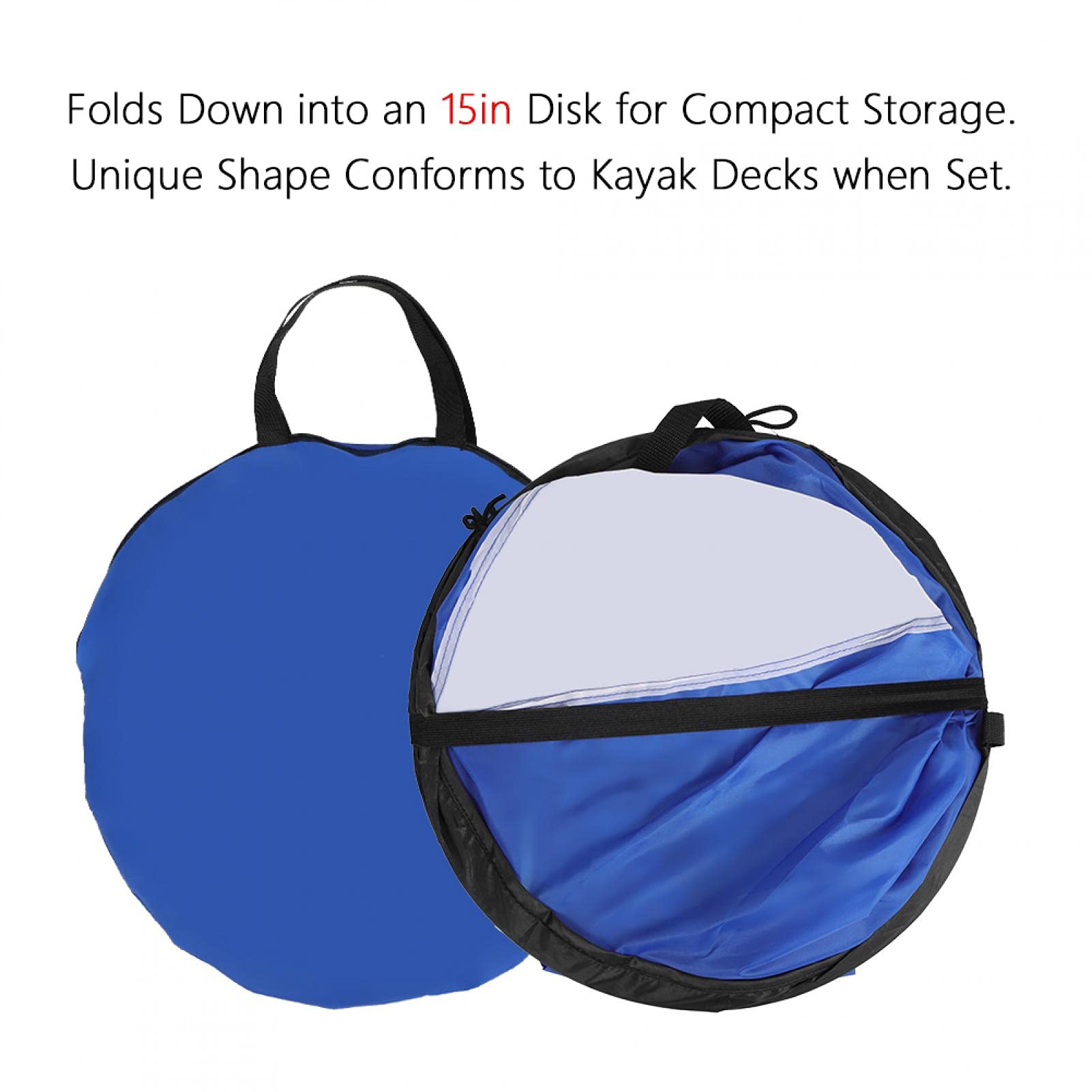Vela Canoa Vela, Vele Kayak, Vela Vento Sottovento Kit Vela Kayak Wind Sail Kayak Paddle Board Accessori, Finestra Pieghevole Trasparente 108 cm Canoa Vela e Borsa Immagazzinaggio