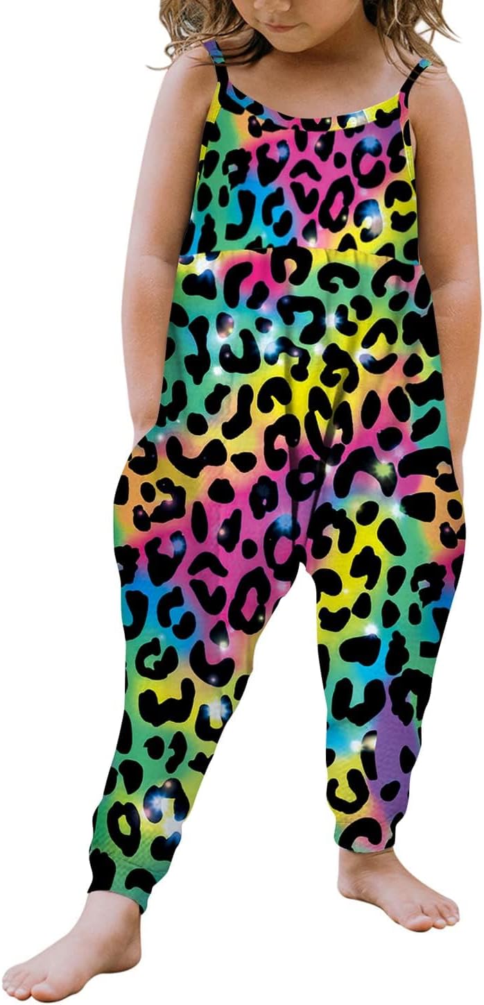 Vieille Baby Toddler Girl Cute Strap Jumpsuit One-piece Romper with Pockets 1-8 Years