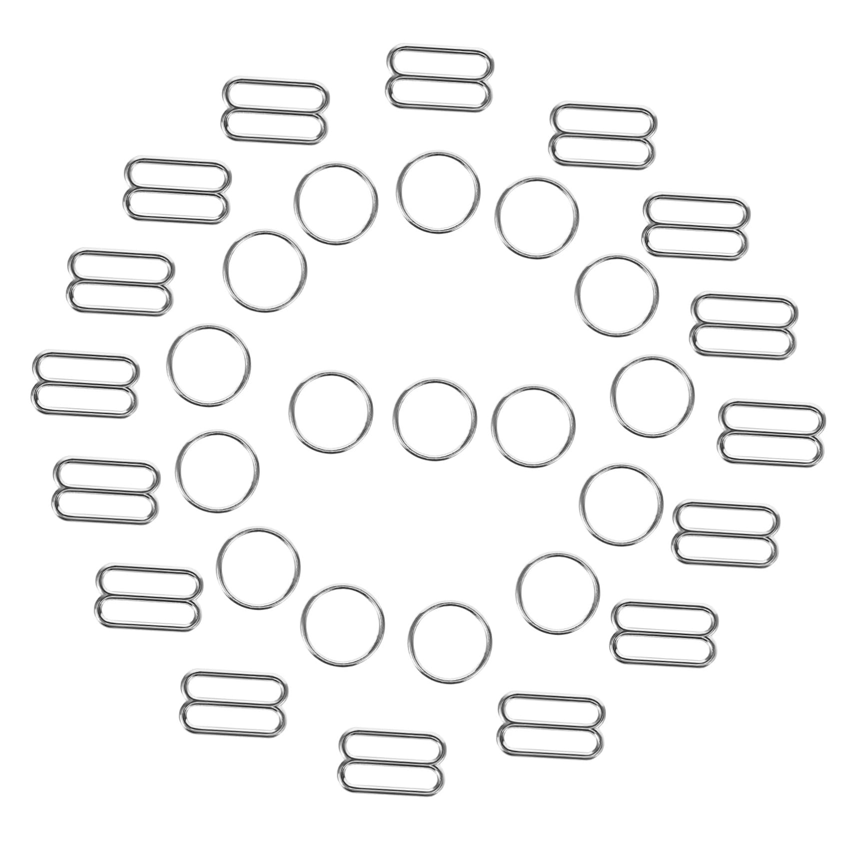 Didiseaon 20 Pairs Garment Swimwear Elastic Adjuster Backless Bra Black Bra Hooks Bra Clips for Straps Bra Straps Sided Girl Bikini Buckles for Clothing Swimsuits for Women Alloy