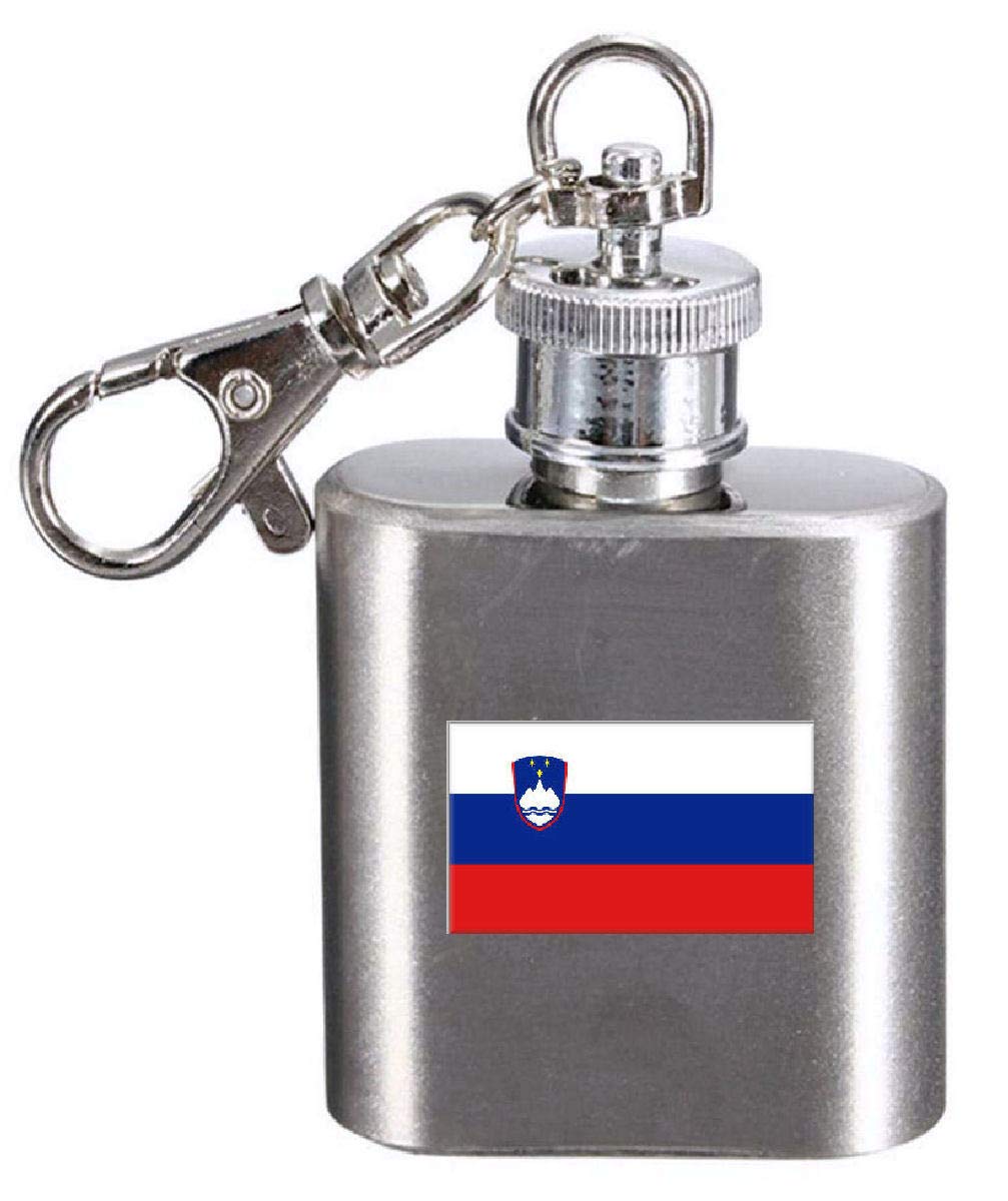 Flasque porte-clés Slovénie pour randonnée et camping en plein air