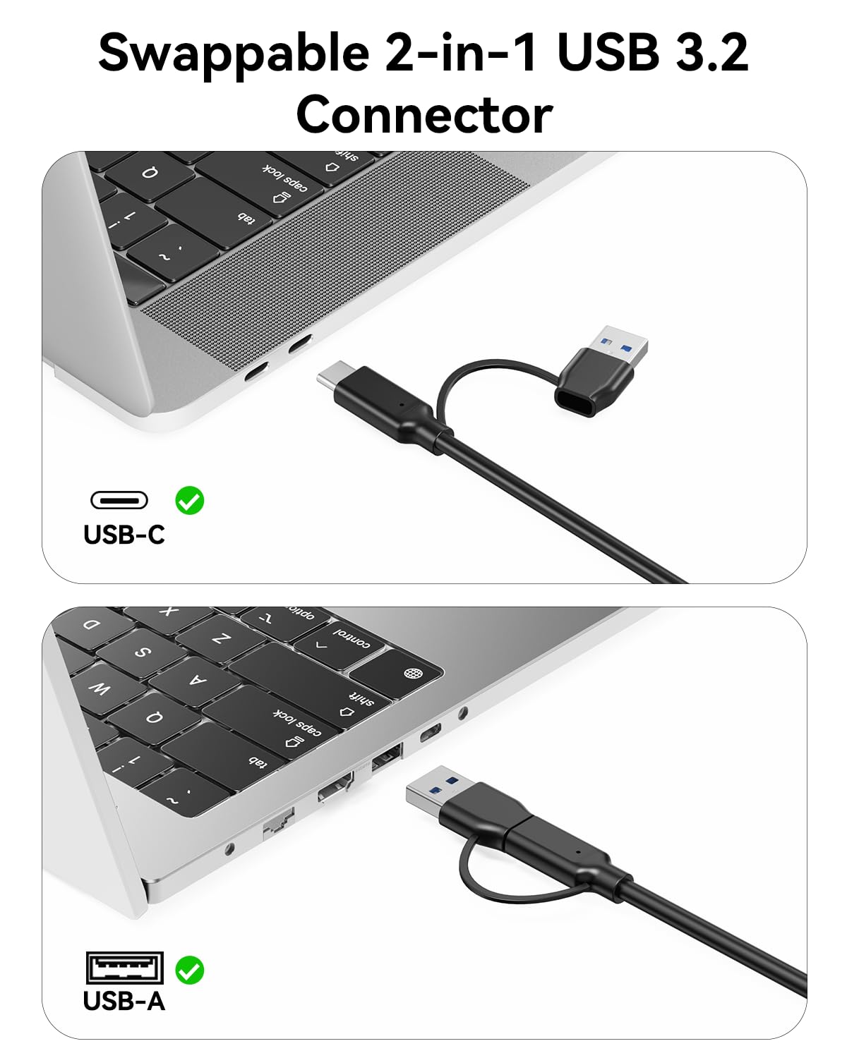 VANGREE Powered USB Hub, 16 Ports 10Gbps USB C Hub, 8X USB-A + 8X USB-C