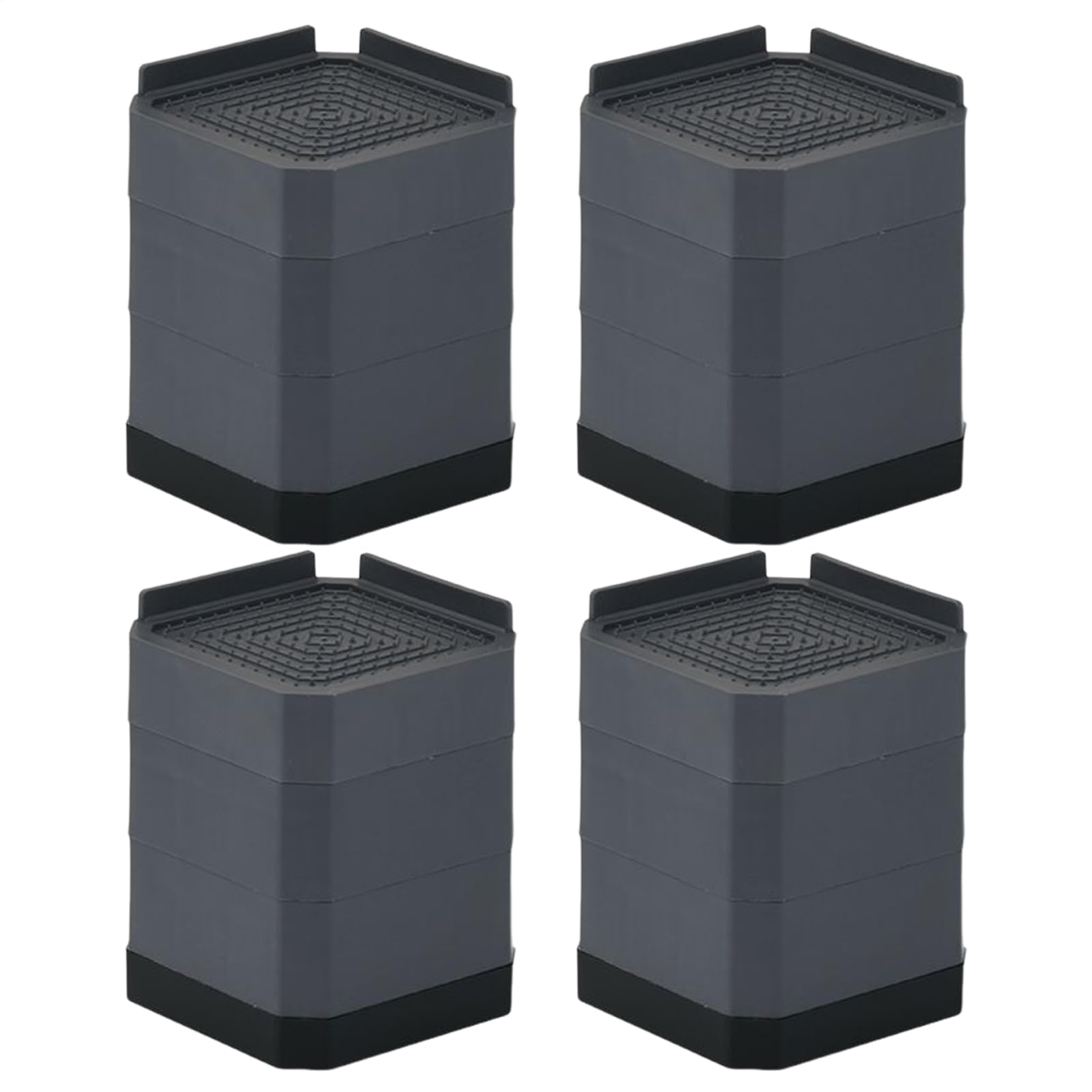 Elevadores de altura para muebles con base antideslizante que cuida su suelo de sala