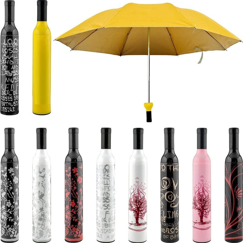 ChatelainBottle Shaped Umbrella | Polyester Wine Bottle Umbrella (Multi-Color)