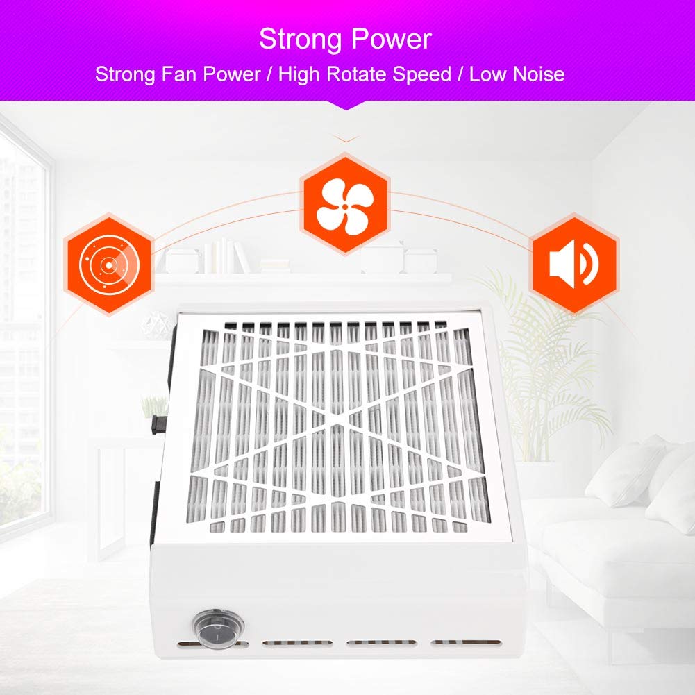 Amazon.co.jp: ネイル集塵機、40W 110-240V ネイルファンアートサロン