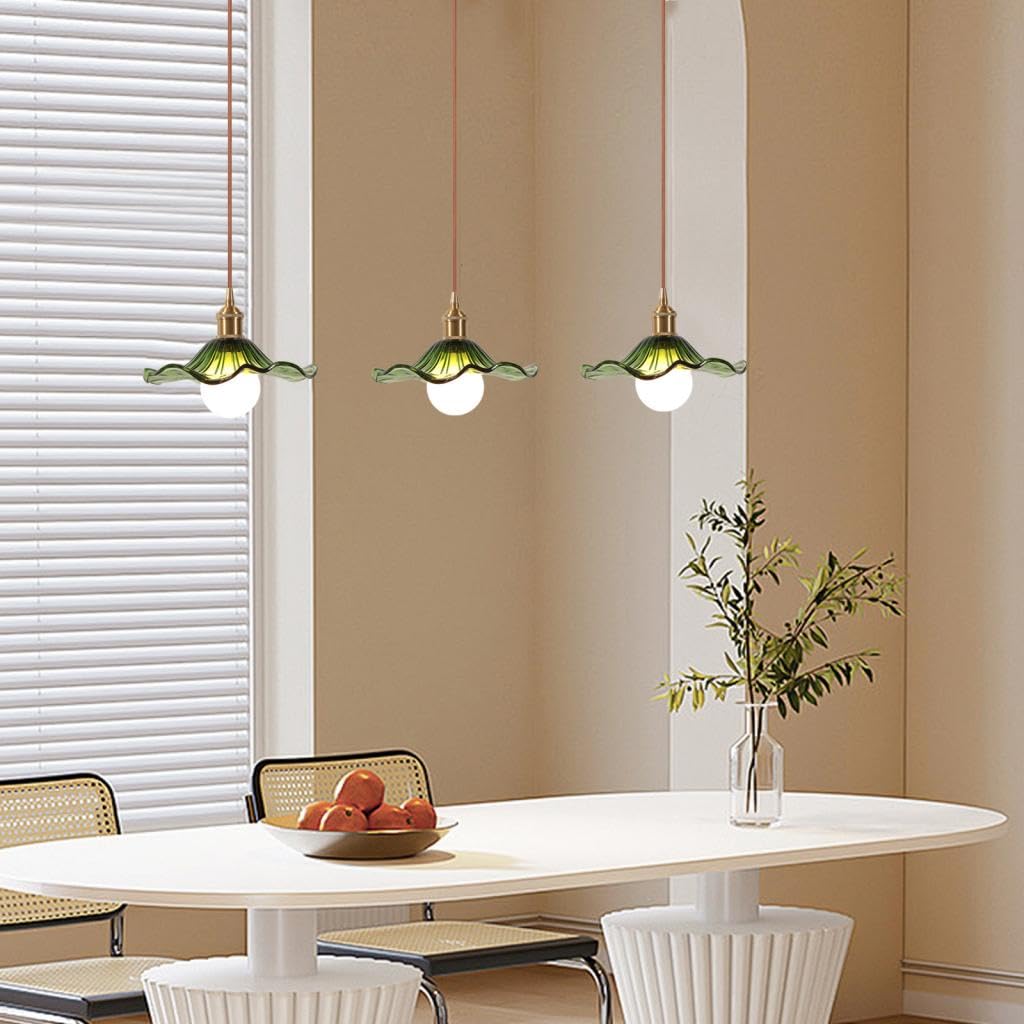 Set van 4 Hanglamp Woonkamer Industriële E27 Glas Kroonluchter Modern