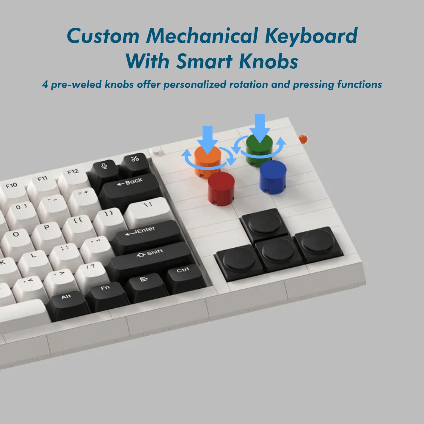 Amazon | KBDcraft 03Sachiel 85% 有線メカニカルキーボード 4つのノブ