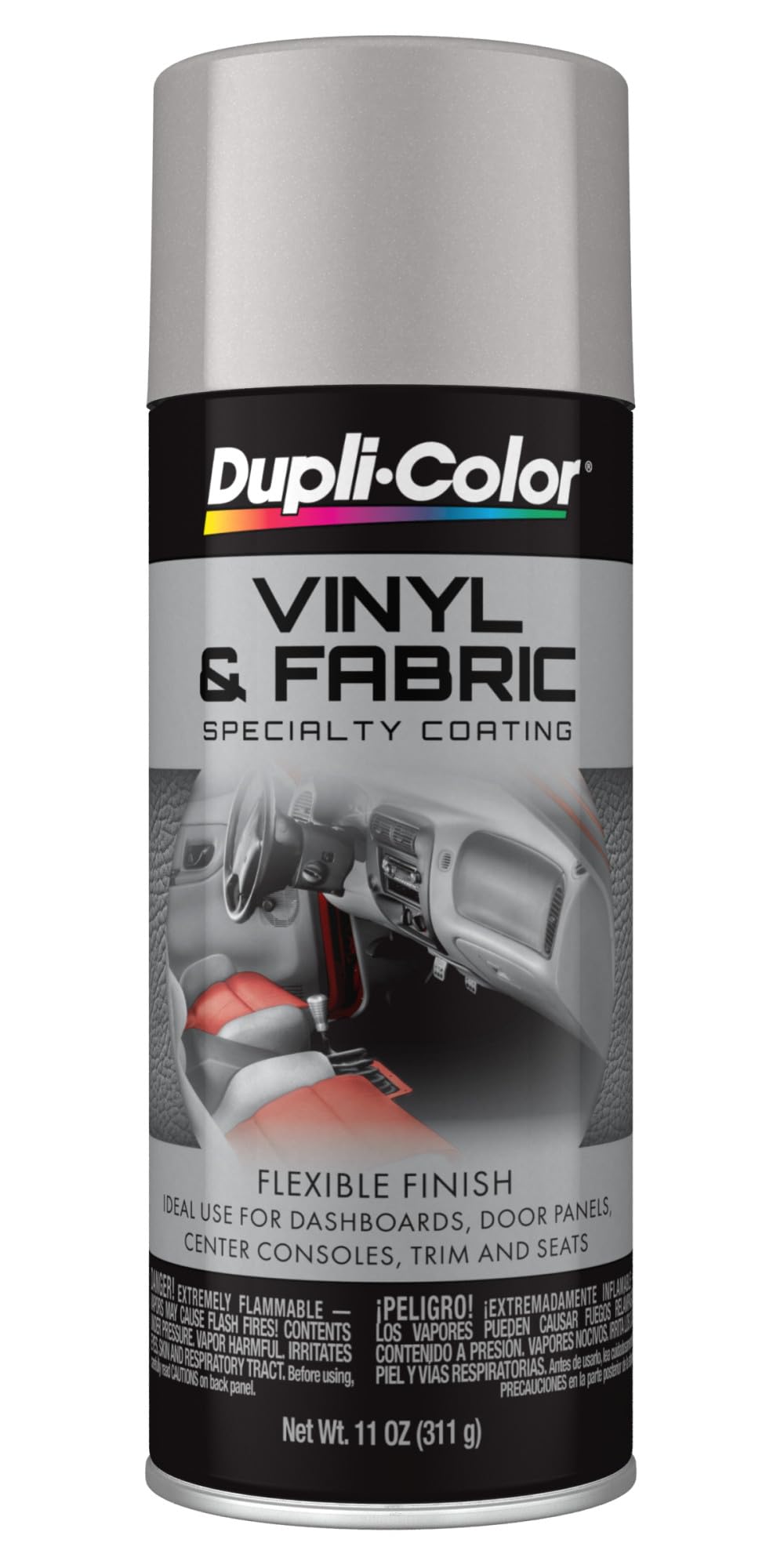 Dupli-Color Vinyl &amp; Fabric Spray, Silver, 11 oz