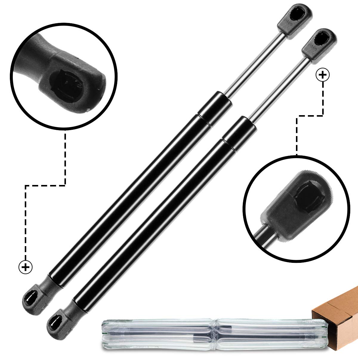 A-Premium Tailgate Rear Trunk Lift Supports Shock Struts Replacement for Audi A4 A4 Quattro 2006-2008 A6 A6 Quattro RS4 S6 2-PC Set