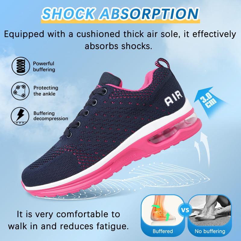 Scarpe Running Donna Scarpe Sportive Scarpe da Ginnastica Donna Camminata Sportive Sneakers Traspiranti Leggero Air Scarpe Trekking Jogging Trail Outdoor Fitness Tennis Sneakers