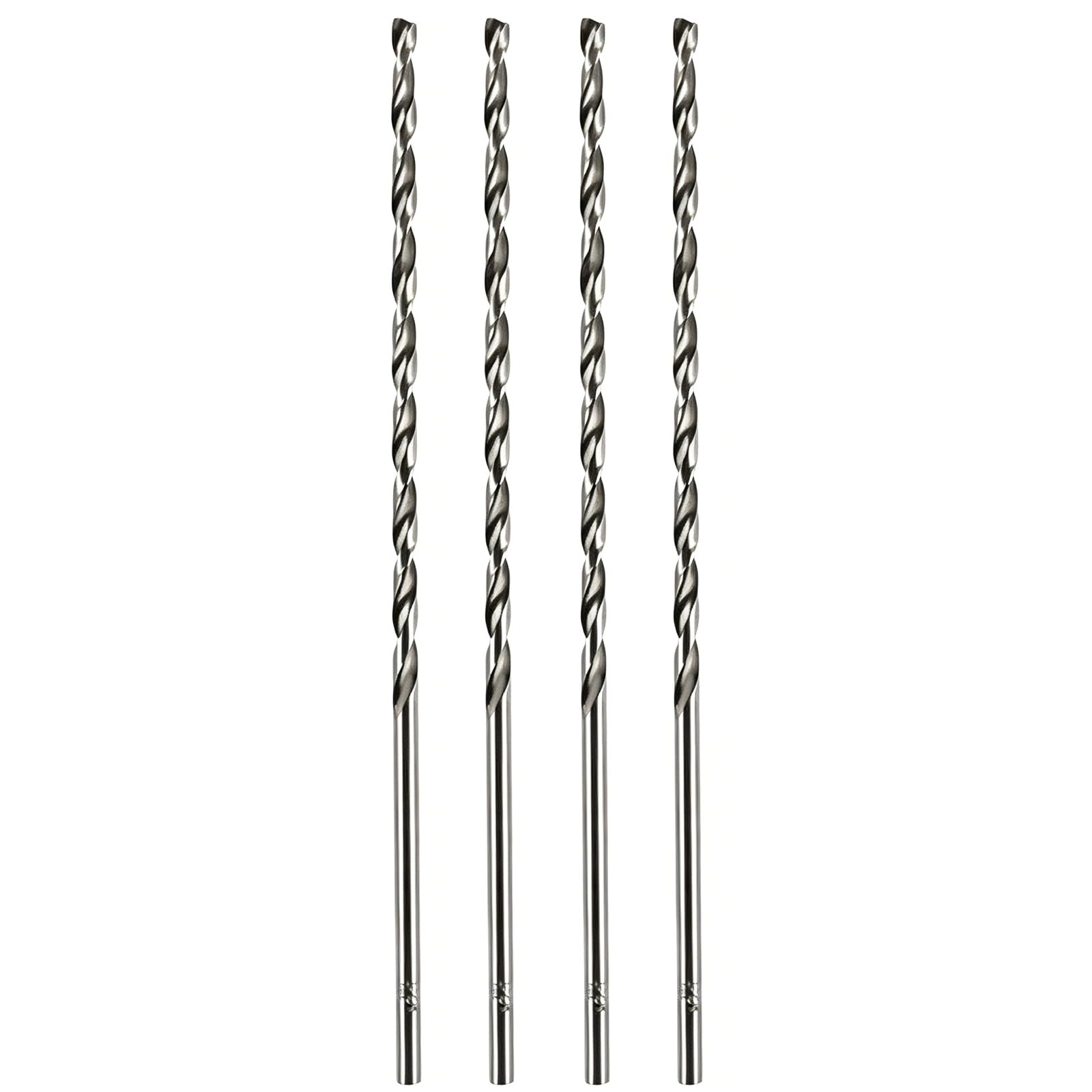 Kesiku 3.5mm Extra Long HSS Metal Twist Drill Bit, 160mm Length, 4pcs